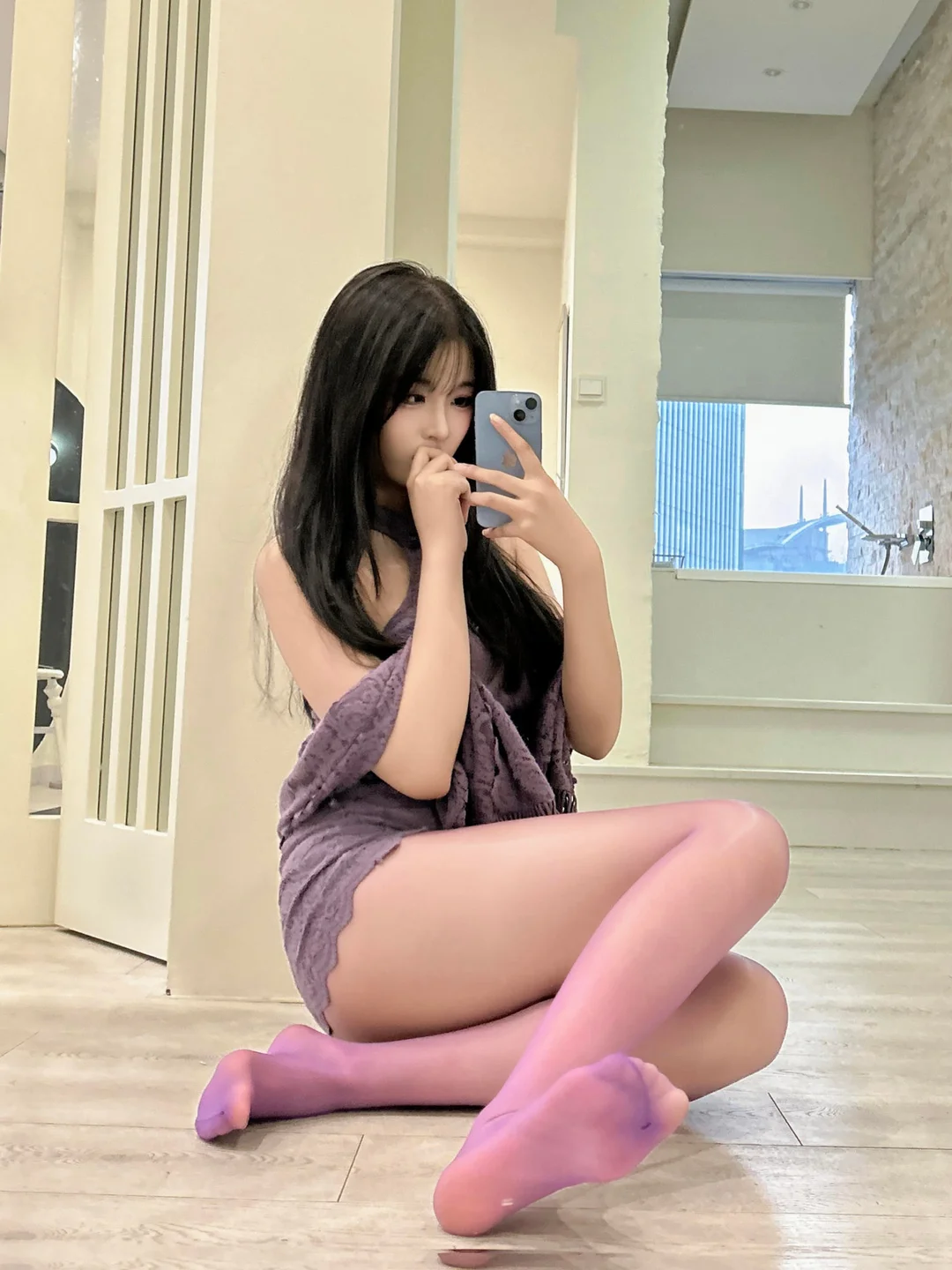 轩萧学姐 - No.076 紫色旗袍 [140P,1V-1.91GB] tg@simisebaisi 【丝足阁】113.webp